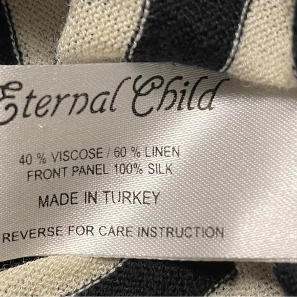 Eternal Child Sleeveless Mixed Pattern and Fabric Dress - Picture 7 of 9